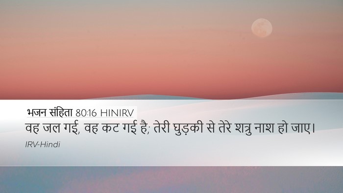 भजन संहिता 80:16 HINIRV Bible Verse Image
