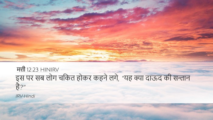 मत्ती 12:23 HINIRV Bible Verse Image
