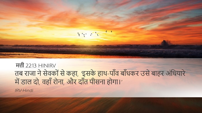 मत्ती 22:13 HINIRV Bible Verse Image