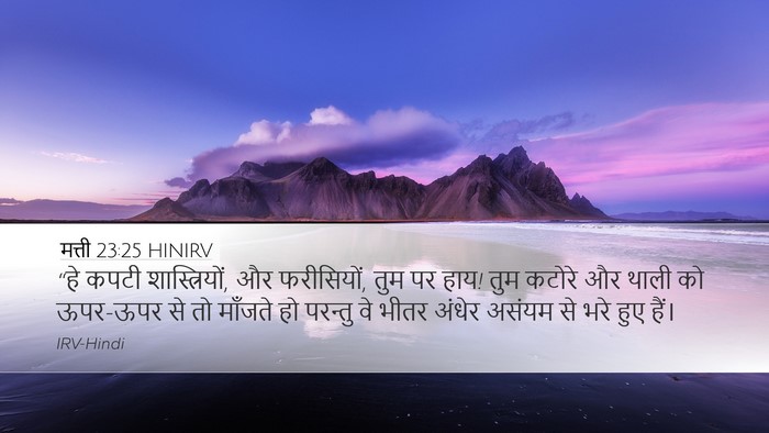 मत्ती 23:25 HINIRV Bible Verse Image