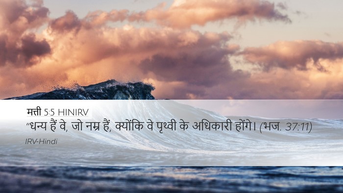 मत्ती 5:5 HINIRV Bible Verse Image