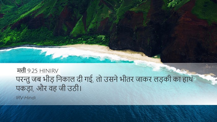 मत्ती 9:25 HINIRV Bible Verse Image