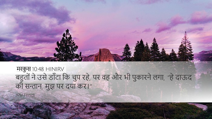 मरकुस 10:48 HINIRV Bible Verse Image