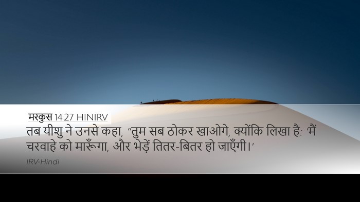 मरकुस 14:27 HINIRV Bible Verse Image