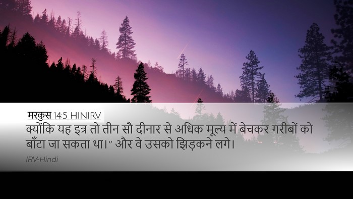 मरकुस 14:5 HINIRV Bible Verse Image