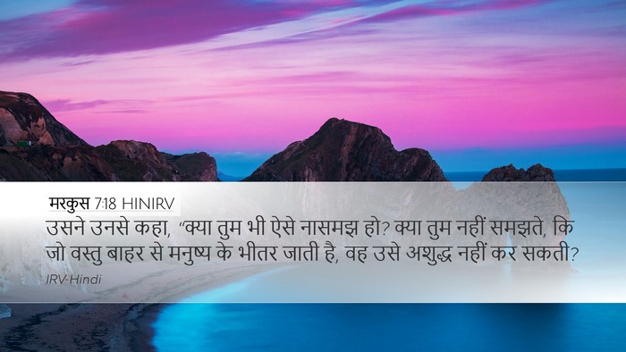 मरकुस 7:18 HINIRV Bible Verse Image