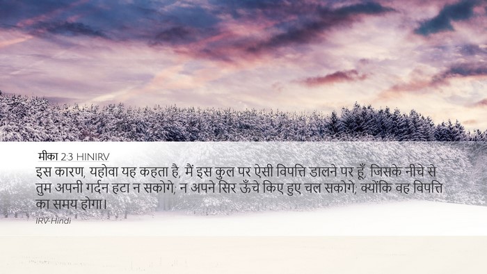 मीका 2:3 HINIRV Bible Verse Image