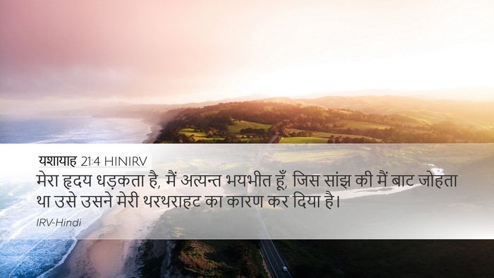 यशायाह 21:4 HINIRV Bible Verse Image