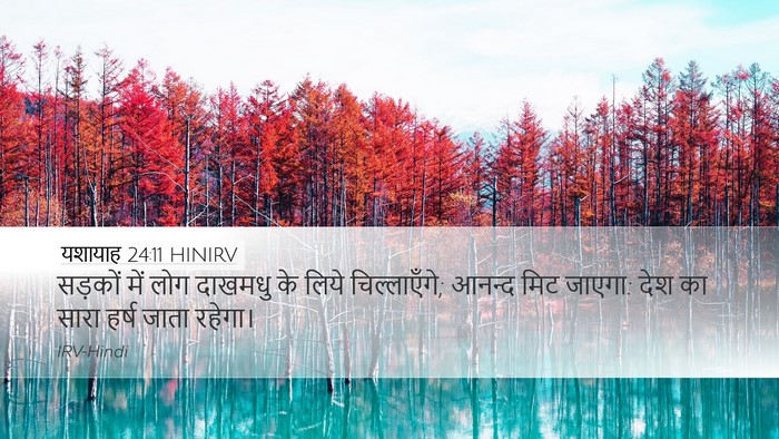 यशायाह 24:11 HINIRV Bible Verse Image