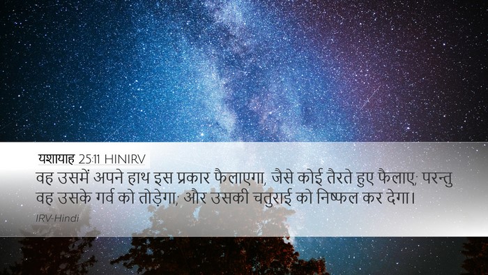 यशायाह 25:11 HINIRV Bible Verse Image