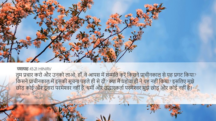 यशायाह 45:21 HINIRV Bible Verse Image