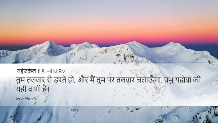 यहेजकेल 11:8 HINIRV Bible Verse Image