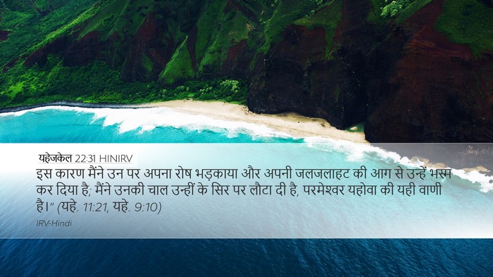 यहेजकेल 22:31 HINIRV Bible Verse Image