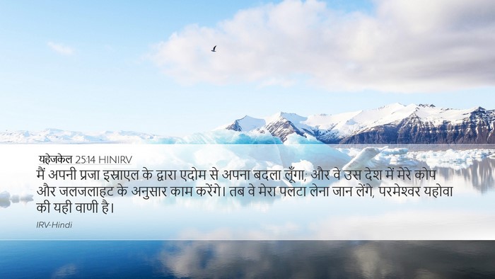 यहेजकेल 25:14 HINIRV Bible Verse Image