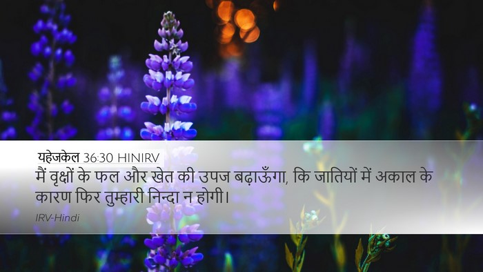 यहेजकेल 36:30 HINIRV Bible Verse Image