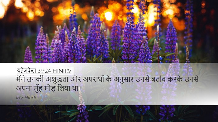यहेजकेल 39:24 HINIRV Desktop Wallpaper - मैंने उनकी - Desktop Bible Verse Wallpaper