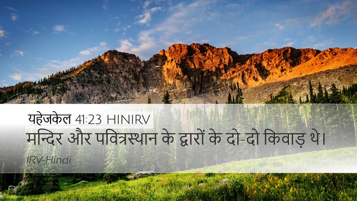 यहेजकेल 41:23 HINIRV Bible Verse Image