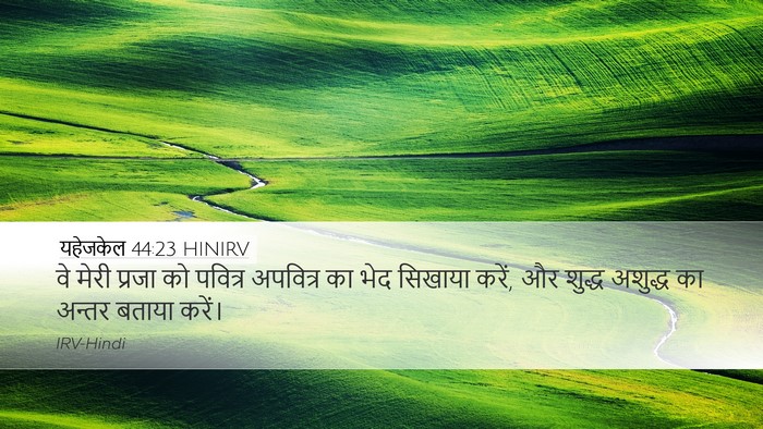 यहेजकेल 44:23 HINIRV Bible Verse Image