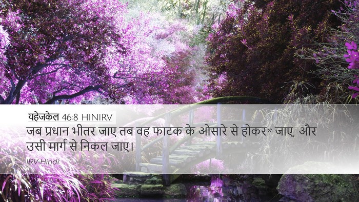 यहेजकेल 46:8 HINIRV Bible Verse Image