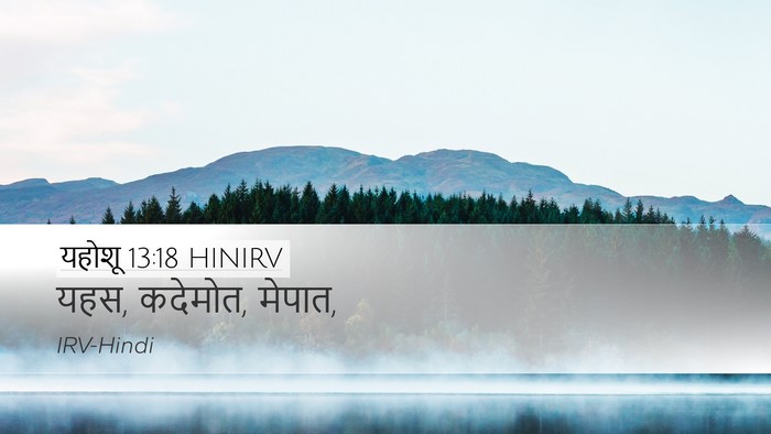 यहोशू 13:18 HINIRV Desktop Wallpaper - यहस, कदेमोत, - Desktop Bible Verse Wallpaper