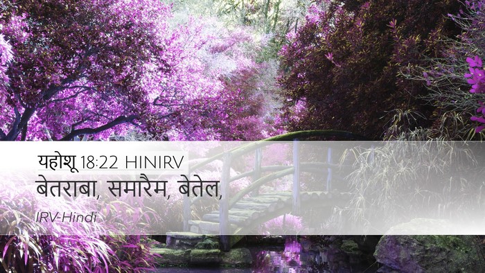 यहोशू 18:22 HINIRV Bible Verse Image