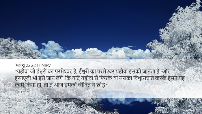 यहोशू 22:22 HINIRV Bible Verse Image