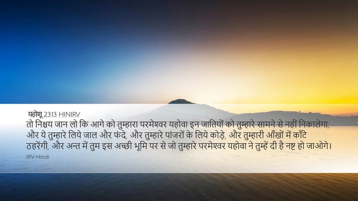 यहोशू 23:13 HINIRV Bible Verse Image