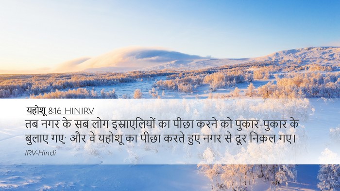 यहोशू 8:16 HINIRV Bible Verse Image