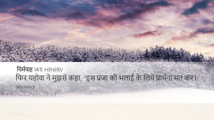 यिर्मयाह 14:11 HINIRV Bible Verse Image