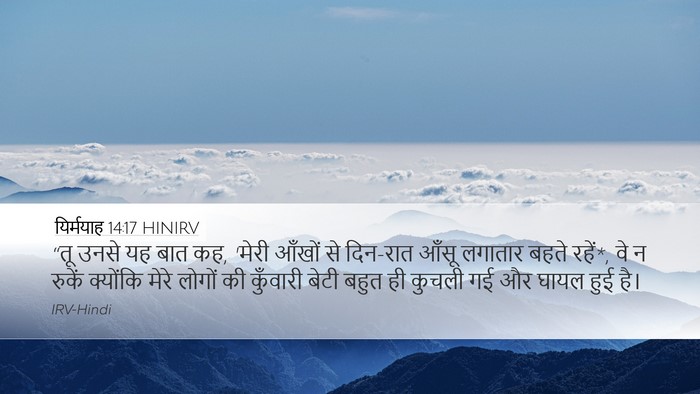 यिर्मयाह 14:17 HINIRV Bible Verse Image