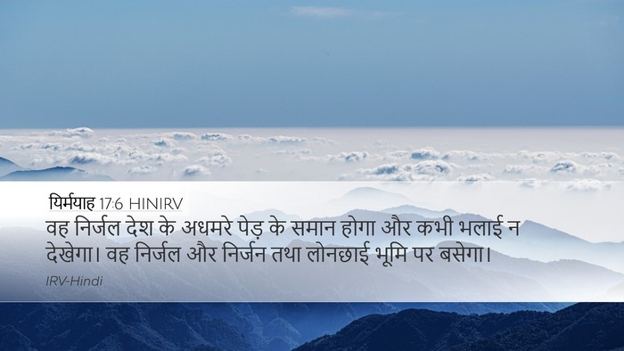 यिर्मयाह 17:6 HINIRV Bible Verse Image
