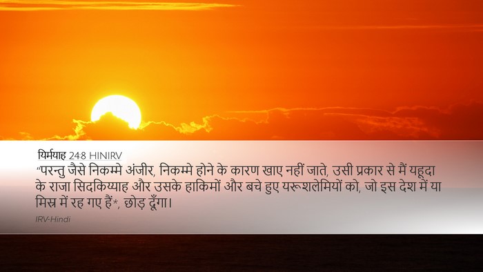 यिर्मयाह 24:8 HINIRV Bible Verse Image