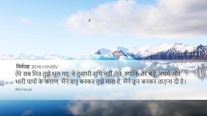 यिर्मयाह 30:14 HINIRV Bible Verse Image