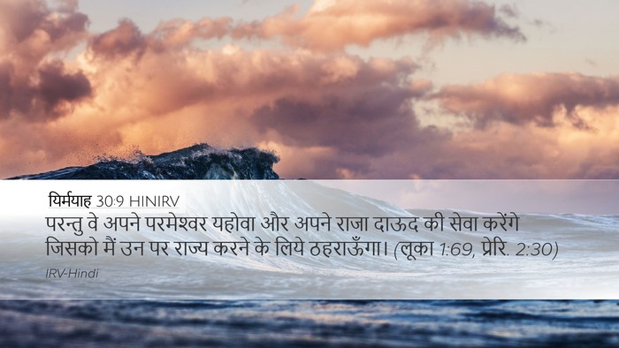 यिर्मयाह 30:9 HINIRV Bible Verse Image