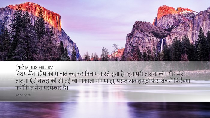 यिर्मयाह 31:18 HINIRV Bible Verse Image