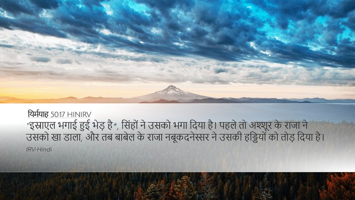यिर्मयाह 50:17 HINIRV Bible Verse Image