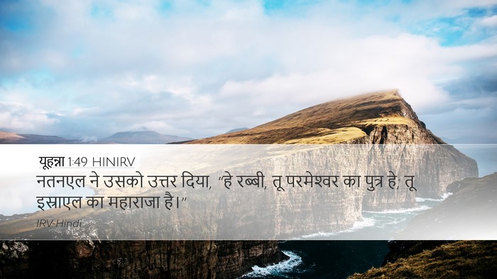 यूहन्ना 1:49 HINIRV Bible Verse Image
