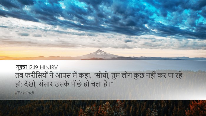 यूहन्ना 12:19 HINIRV Bible Verse Image