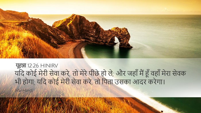 यूहन्ना 12:26 HINIRV Bible Verse Image
