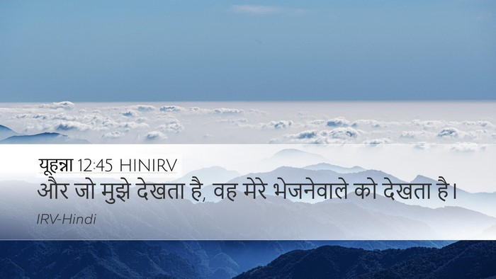 यूहन्ना 12:45 HINIRV Bible Verse Image