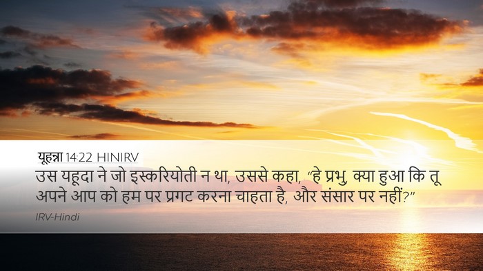 यूहन्ना 14:22 HINIRV Bible Verse Image