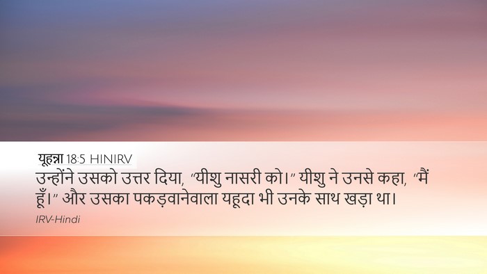 यूहन्ना 18:5 HINIRV Bible Verse Image