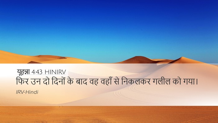 यूहन्ना 4:43 HINIRV Bible Verse Image
