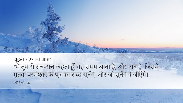 यूहन्ना 5:25 HINIRV Bible Verse Image