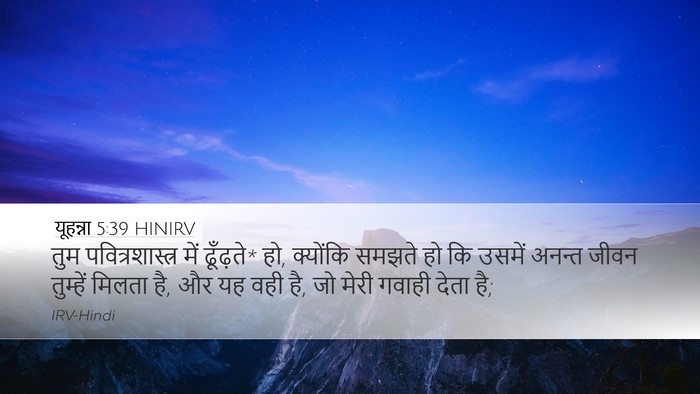यूहन्ना 5:39 HINIRV Bible Verse Image