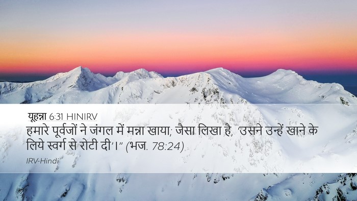 यूहन्ना 6:31 HINIRV Bible Verse Image