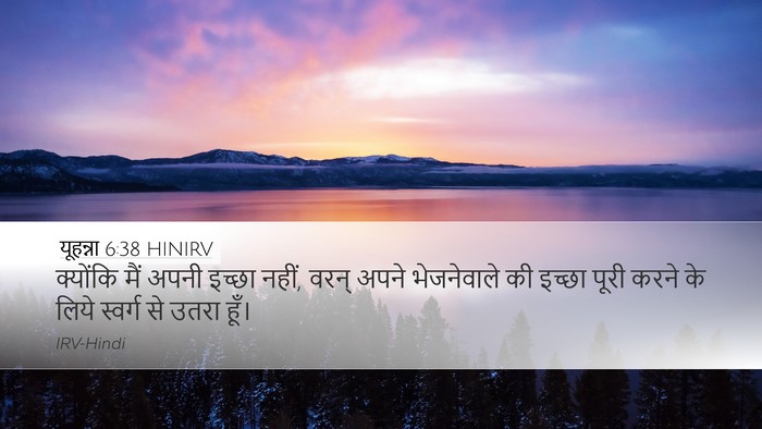 यूहन्ना 6:38 HINIRV Bible Verse Image