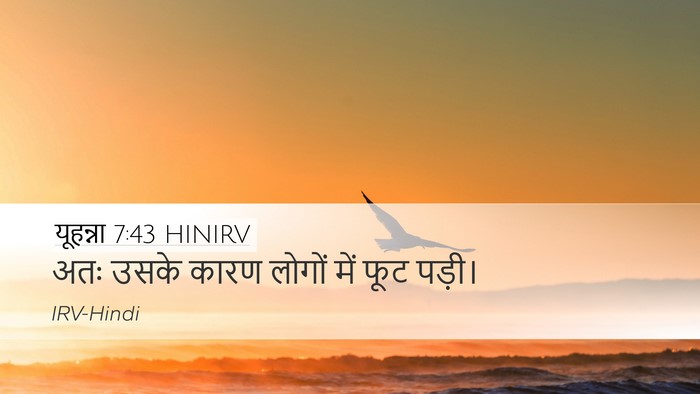 यूहन्ना 7:43 HINIRV Bible Verse Image
