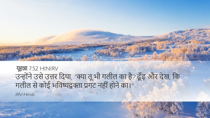 यूहन्ना 7:52 HINIRV Bible Verse Image