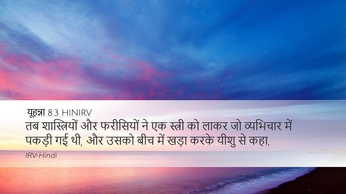 यूहन्ना 8:3 HINIRV Bible Verse Image